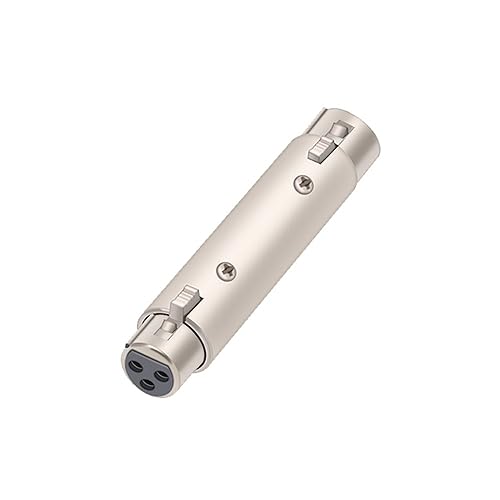 Connecteur adaptateur XLR femelle à femelle 3 broches pour prolonger vos liaisons audio micro
