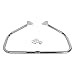 UIQOVRAMS Motorcycle Engine Guard Highway Freeway Crash Bar Compatible with Harle Dyna FXD 2006-Up #49010-06 Low Rider FXDL Wide Glide FXDWG(Chrome)