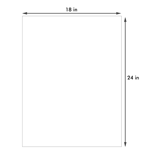 image for Somime 25 Pack Backing Boards Only - 18x24 Uncut White Mats Matboards,