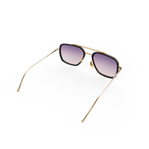 Image of Polarized Sunglasses for Men Women Vintage UV400 Classic Iron-Inspired Hero Style Pilot Sunglasses