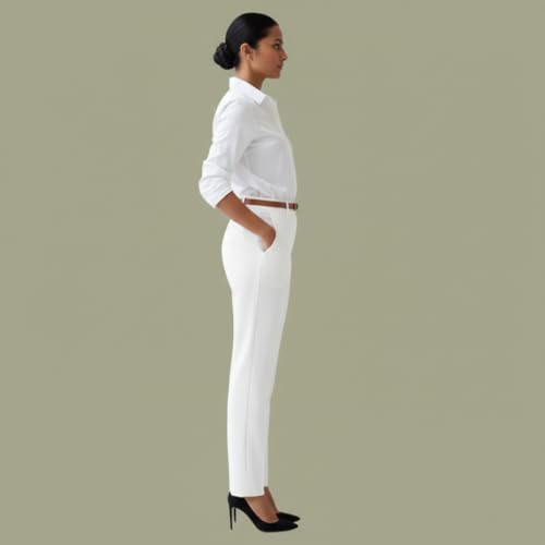 Image of Women Regular Fit Black Formal Pant for Office Wear