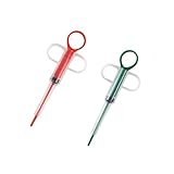 UVJNVLW 2PCS Pet Pill Shooter Plunger Popper for Small Cats Dogs Soft Tip Tablet Pusher Animal Medicine Medical Feeding Tool Accessories for Animals