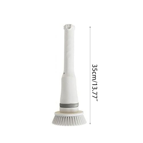 Brosse de nettoyage électrique rotative sans fil avec 6 têtes remplaçables - 4