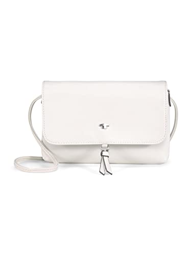 TOM TAILOR Luna Damen Überschlagtasche Umhängetasche Klein Weiß
