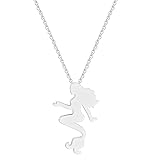 Collares para hombre, collar con colgante de sirena de mar y océano para mujeres y niñas, cadena de playa de animales, regalo de joyería