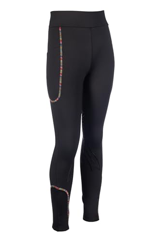 Leggings classique HKM Polly mixte enfant finitions soignées basanes silicone