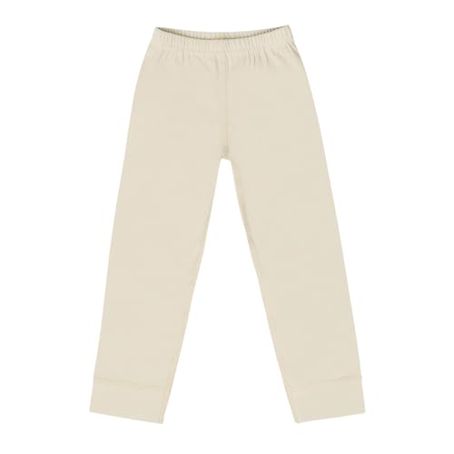 JAN & JUL Thermal Base Layer Pant for Toddler Boys or Girls (Oatmeal, Size 3T)