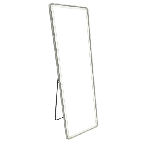 Gr8 Home Smart Full Length Mirror With LED Lights Dressing Mirror Floor Standing Or Wall Mounted For Bedroom Living Room Closets Corridor Changeable Light Colour Adjustable Brightness