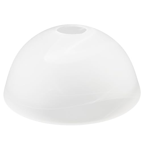 OSOLADY Paralume in Vetro Bianco Opaco Ricambio per Lampada da Tavolo o Sospensione, Design Semplice ed Elegante, per Studio e Hotel, Funzionale e Decorativo