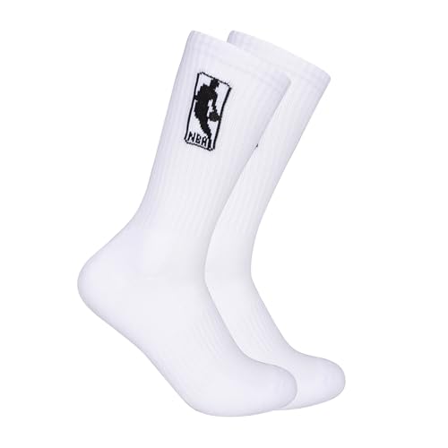 ultra game mens nba official athletic cushioned secure fit crew socks - 6 pack