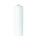 Rayher 3140700 Stumpenkerze, weiß, rund, 100% Paraffin, Höhe 8 x 8 x 25 cm, Rundkerze, Taufkerze, Kerzenrohling zum Verzieren und Basteln