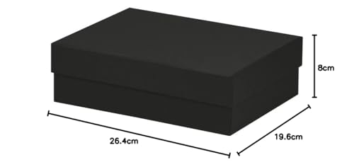 Rössler Boxline 13401453703 Cardboard Box Rectangular 196 x 264 x 80 mm Black, Rössler Papier - Image 2