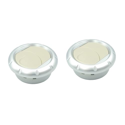 FAVOMOTO 2pcs Rv Air Conditioning Vent Outlet Round Deflector for Rvs Easy Installation Lightweight Convenient Airflow for Electric Vehicles Comfort