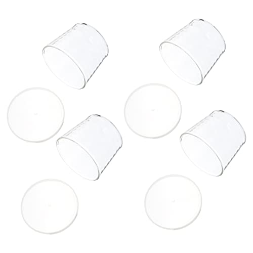 NAMOARLY 1 Set 4pcs Milk Pudding Cup Pudding Cups Drinking Cup Yogurt Cups Snack Containers Multipurpose Cup Water Cup Milk Cups Parfait Cups Snack Cups Beverage Coffee Cup Pe Transparent