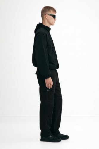Image of Lymio Men Cargo | Cotton Cargo Pants for Men | Regular Fit High Rise Solid Pants (117-120)