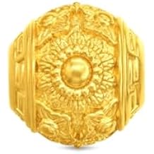 CHOW TAI FOOK 24K Gold Palace Museum Collection 24k Gold Sunlit Bloom Charm
