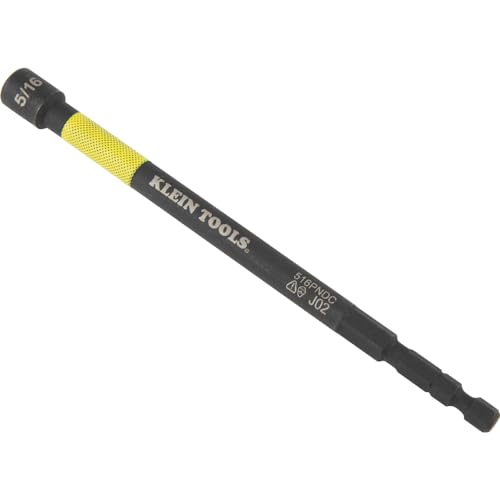 Klein Tools 516PNDC 5/16-Inch Magnetic Color-Coded Power Nut Setter, SAE, Impact-Rated Hex Nut Driver with 5-Inch Extended Reach Shaft by KLEIN TOOLS - Image 5