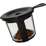 CULINARY CHEF 2-in-1 Single Serve/Ground Coffee Maker with Reusable Stainless Steel Mesh Grounds Pod, Optimal Brew Temperature for Hot, French, Italian, or DIY Iced Blends, Black - Image 5