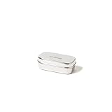 ECO Brotbox Snackbox XL kleine Snackdose aus Edelstahl | Lebensmittelecht ohne Schadstoffe | spülmaschinenfest mit 200 ml Füllvolumen | für kleine Snacks unterwegs oder zuhause aufbewahren