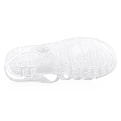 Image of Hee grand Crystal Jelly Heel Sandals for Women Summer Beach Jelly Shoes