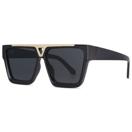 ZIFENGXUAN-Large Size Men Women's Sunglasses Decorative Vintage Frame Male Female Shades UV400