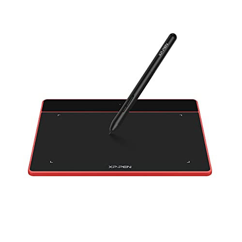 Image of XP-Pen Deco Fun S Red Graphics Tablet 6.3 x 4 Inch Pen Tablet with 8192 Levels Pressure Sensitivity