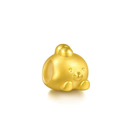 Image of CHOW SANG SANG 999 24K Gold Charme Cute Adorable Mini Chinese Zodiac Rooster charm bracelet for Women & Men 17cm 95968C