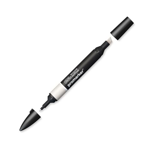 Image of Winsor & Newton Promarker, Alcohol Based Markers, Warm Grey 1 (WG1), Double Tipped Drawing Marker Set for Artists, Graphic Designers, Illustrators - Chisel & Fine Twin Tip, Streak Free Coverage