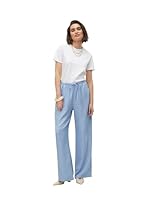 VERO MODA Women's Melaney Loose Pant, Chambray Blue, XS