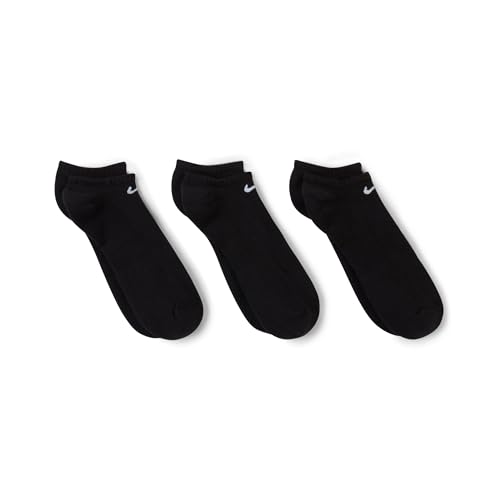 Image of Nike Unisex Adult Everyday Cushioned Training No-Show Socks (3-Pack) | Mens and Womens