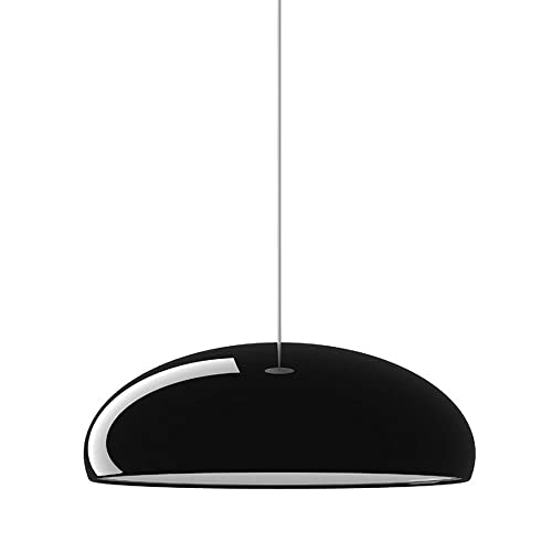 Lámpara colgante de metal industrial naranja con 5 luces regulables para techo