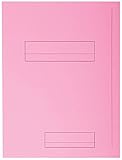 EXACOMPTA Paquet de 50 chemises 2 rabats JURA en carte 240 grammes coloris rose