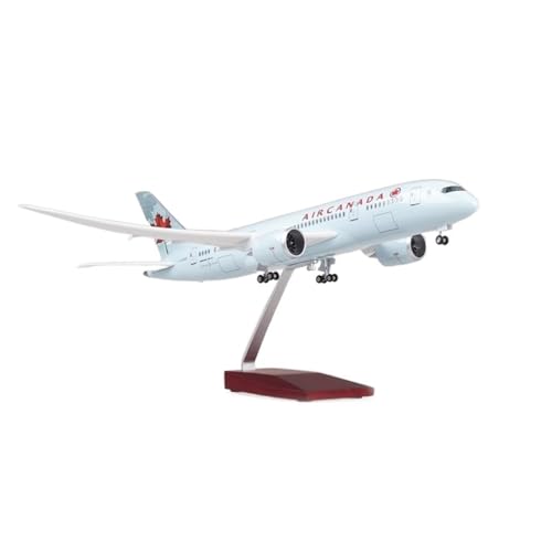 Avión coleccionable Boeing B787 Air Canada maqueta de resina resistente con luces led