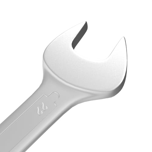 Image of Groz Combination Spanner 22 mm, Length 248 mm | DIN 3113 Standards | Chrome Vanadium, Matt Satin Chrome Combination Wrench Tool | CSP /DIN /22G