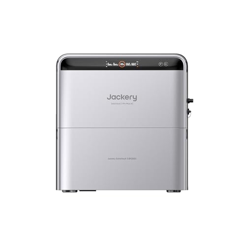 Jackery SolarVault 3 Pro Max AC Balkonkraftwerk Speicher mit Speicher 2,52 kWh, 2500W AC Coupling, 2.52–15.12kWh Erweiterbar, 2500W Einspeisung, 3680W Bypass, Notstrom, AI Energiemanagement
