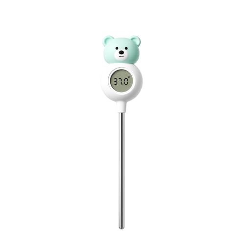 Digital Food Thermometer &plusmn;0.5℉, Large LCD, Silicone Probe &ndash; for Milk Powder, Coffee, Cooking/Baking &ndash; Food/Milk/Steak Thermometer, Digital Thermometers (Green)