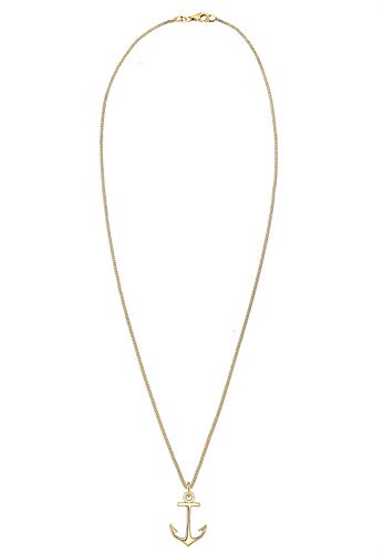 Elli Halskette Elli Damen Halskette mit Anker Meer Strand Trend in 925 Sterling Silber vergoldet 45 cm lang - 3