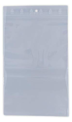 1000 Sachets 160 x 220 mm fermeture zip Transparent Sachet zip 16 x 22 cm 50 microns sac plastique compatible alimentaire et congélation poche zip solide...