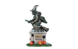 2010 Spooky Town Witch Statue Halloween Village Figurine