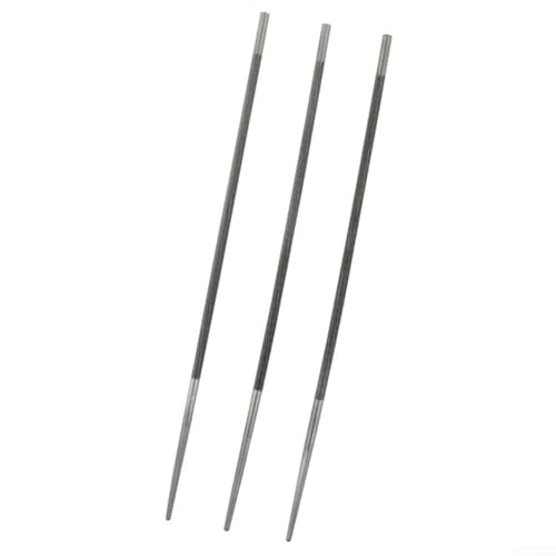 Set di 3 lame rotonde in acciaio per motosega, 200 mm, per catena per smerigliatura, compatibile con 3 catene da 55 mm, 8, 325 e 404, lime da 40 mm, 48 mm (48 mm)