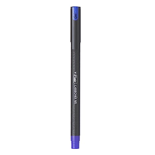 Bolígrafo Flair Carbonix 0.5mm Gel Azul Pack 10 miniatura 2