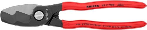 Coupe-câbles KNIPEX à double tranchants pour une section nette sans effort