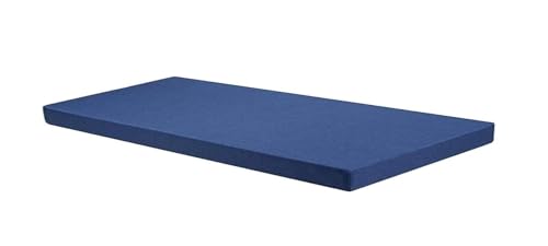 Image of ATOOTFUSION Orthopedic High-Density HR Foam Mattress | High-Resilience (HR) Dual-Sided Foam | Single Size Bed Mattress - 3-Year Warranty (Navy Blue, 72X35X5 Inches)