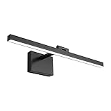 Joosenhouse LED Picture Light Fixtures Dimmable 19.69" Inches Modern Black Full Metal Artwork Displa