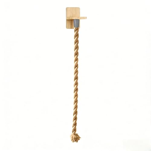 Cuerda para escalar gato montada en pared de sisal natural miniatura 1