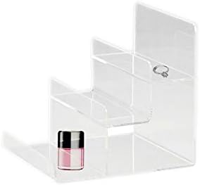 Clear Acrylic 3-Tier Display Stand Acrylic Riser Display Shelf for Amiibo Funko POP Figures 3 Step Acrylic Wallet Display Organizer Holder