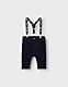 NAME IT Baby - Jungen Nbmben U Shape Cord Pants Wb 8200-hb R Stoffhose, Dark Sapphire, 80 EU
