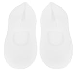 Luxshiny Elastische Bootssocken mit Atmungsaktiven Belüftungslöchern Größe L Weiße Strandsocken und Zimmersocken für Damen und Herren