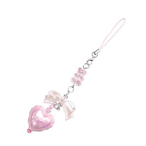 Delicate Phone Charm With Heart Phone Keychain Perfect For Students Professionals And Fashion Enthusiasts