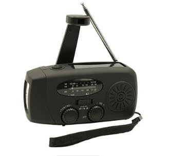 手回し充電ラジオ 気象ラジオ 防災ラジオ ソーラーラジオ 手動揺れ発電ラジオ 携帯ラジオ 移動電源充電器 LED懐中電灯の自己給電 AM/FM気象ラジオ 携帯便利 非常用商品 防災対策 照明停電対策 地震 旅行 アウトドア (ブラック)